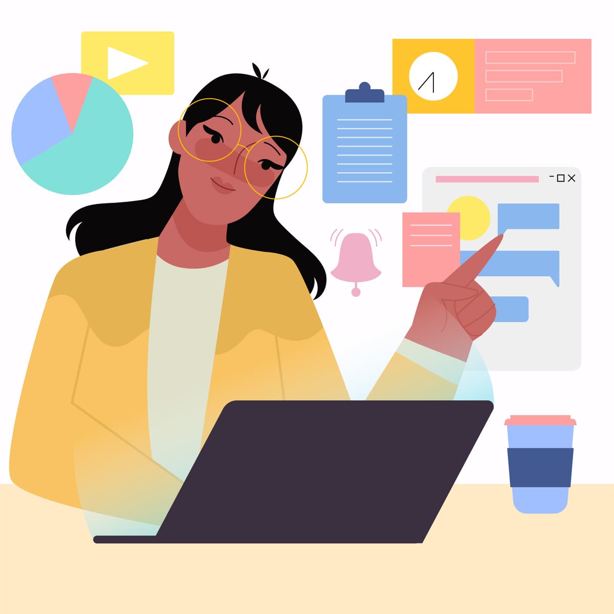 Modern web development illustration